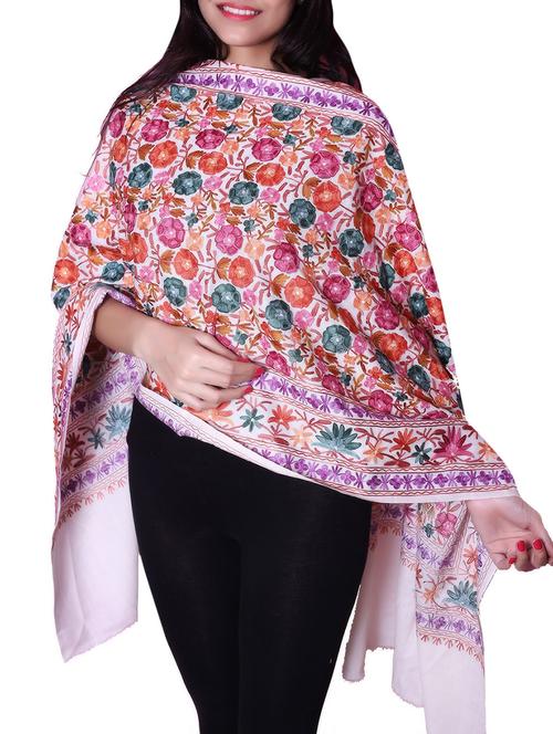 multi colored embroidered shawl - 12211260 - Very Small Image - 1
