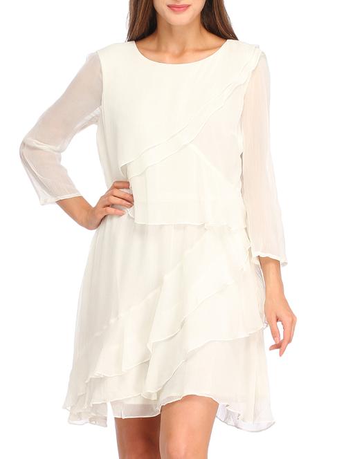solid white dress - 12215399 - Very Small Image - 1