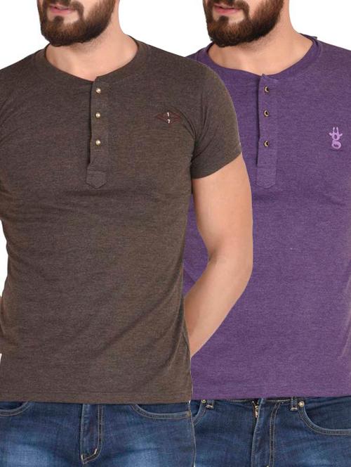 purple cotton tshirt - 12219829 - Very Small Image - 1