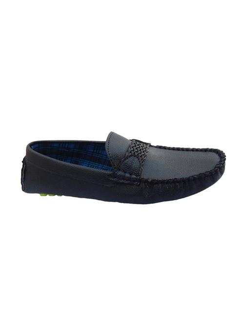 black synthetic slip on loafers - 12220521 - Very Small Image - 1