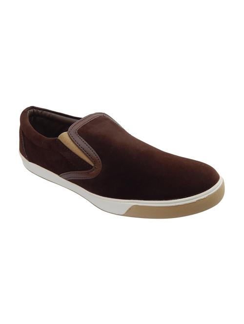 brown suede slip on shoes - 12220539 - Very Small Image - 1