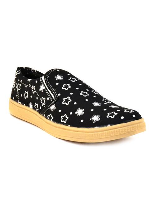 black canvas slip on shoes - 12220819 - Very Small Image - 1