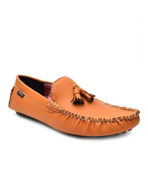 tan synthetic slip on loafers - 12220833 - Very Small Image - 1
