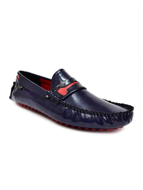 blue synthetic slip on loafers - 12220842 - Very Small Image - 1