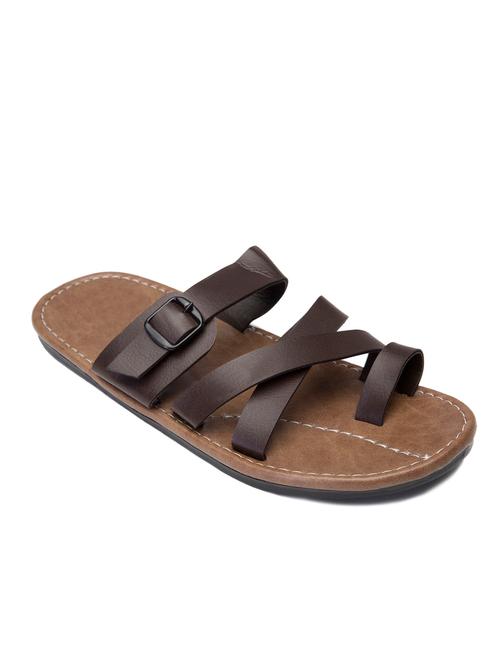 brown Leather slipper - 12221458 - Very Small Image - 1