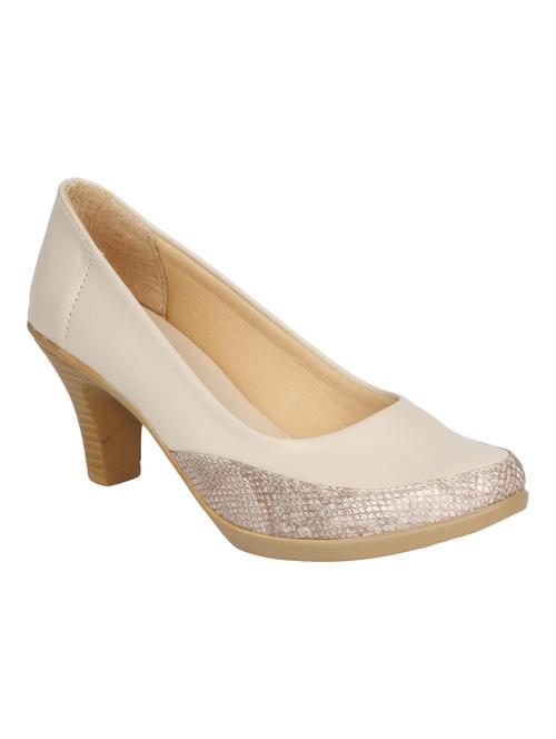 beige synthetic pump - 12244153 - Very Small Image - 1
