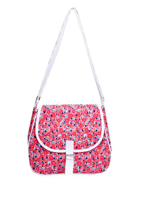 red printed canvas cross body bag - 1224482 - Very Small Image - 1