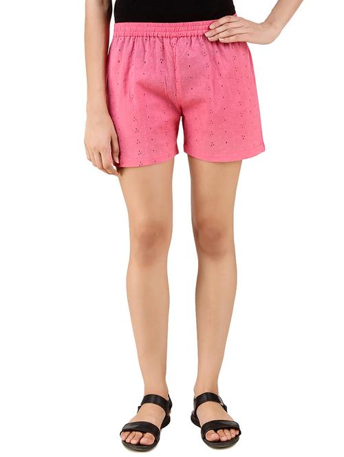 pink cotton short - 12245141 - Very Small Image - 1