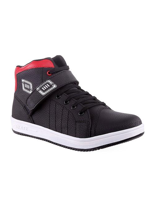 black synthetic lace up sneakers - 12245748 - Very Small Image - 1