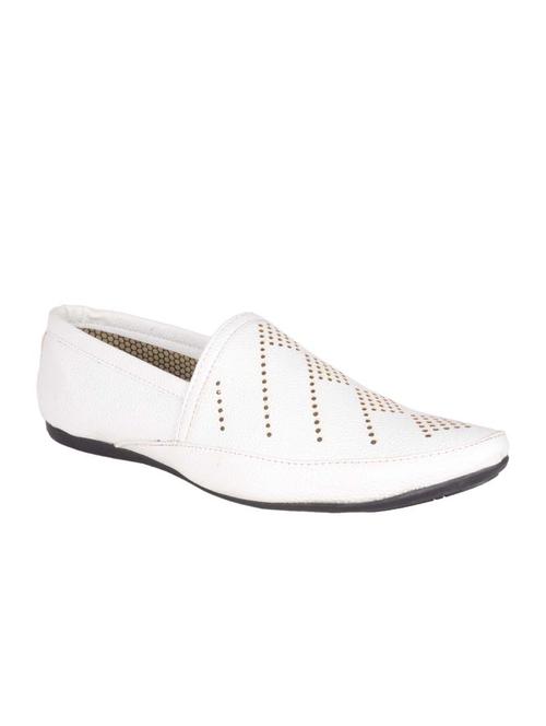 white synthetic slip on loafers - 12245775 - Very Small Image - 1