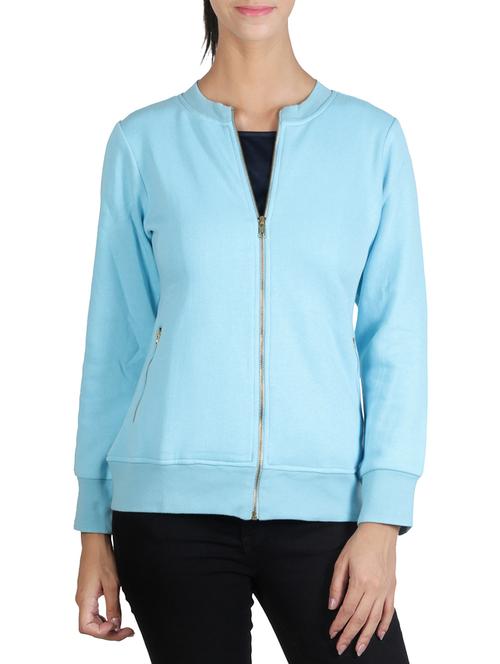 light blue fleece sweatshirt - 12247934 - Very Small Image - 1