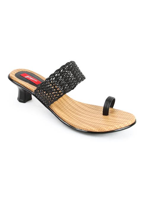 black leatherette sandals - 1224899 - Very Small Image - 1