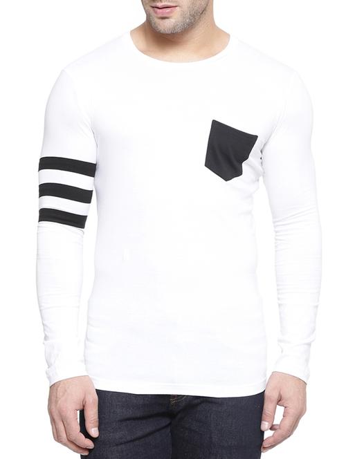 white cotton pocket t-shirt - 12249087 - Very Small Image - 1
