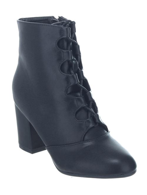 black synthetic ankle boot - 12249559 - Very Small Image - 1