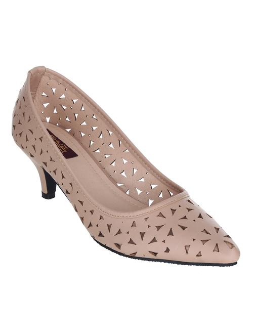 beige synthetic cut work pump - 12249574 - Very Small Image - 1