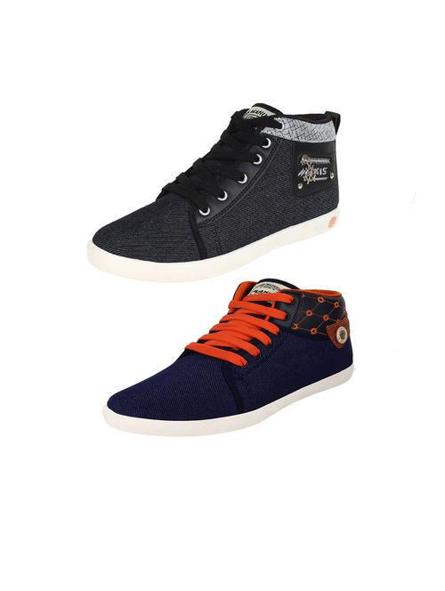 combo black and blue casual shoe - 12250030 - Very Small Image - 1