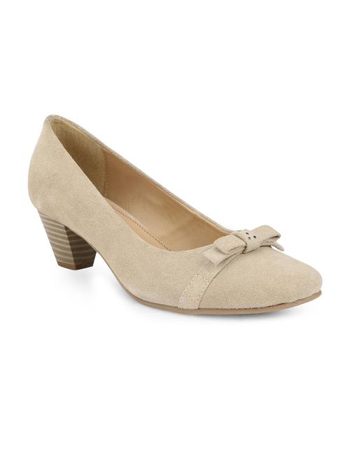 nude suede pump - 12250235 - Very Small Image - 1