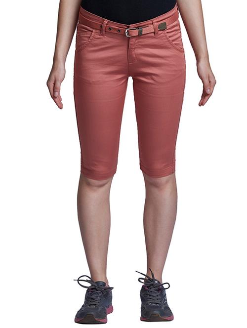 pink satin regular shorts - 12250674 - Very Small Image - 1