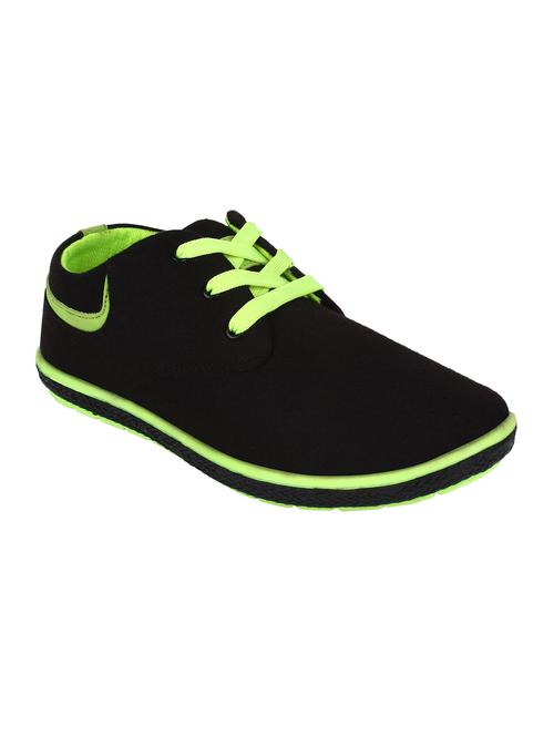 black canvas lace up shoes - 12251471 - Very Small Image - 1