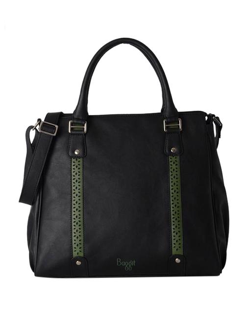 black polyester handbag - 12251720 - Very Small Image - 1