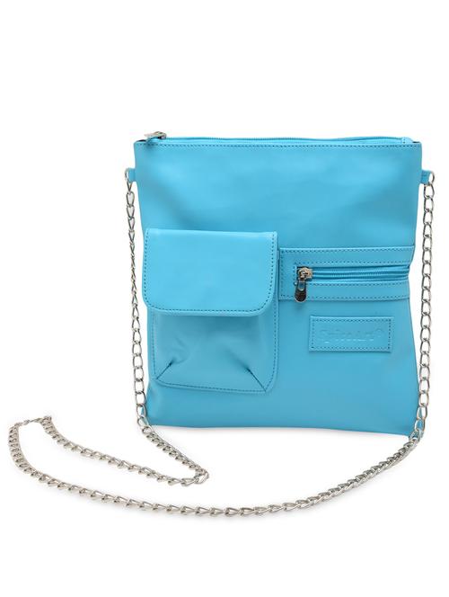 blue faux leather sling bag - 1225239 - Very Small Image - 1