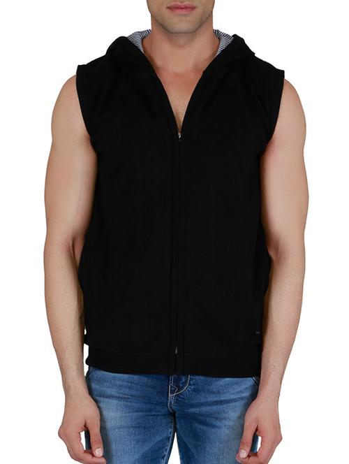 black cotton sweatshirt - 12252755 - Very Small Image - 1