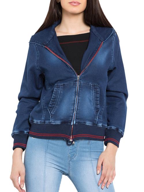 dark blue denim jacket - 12252817 - Very Small Image - 1
