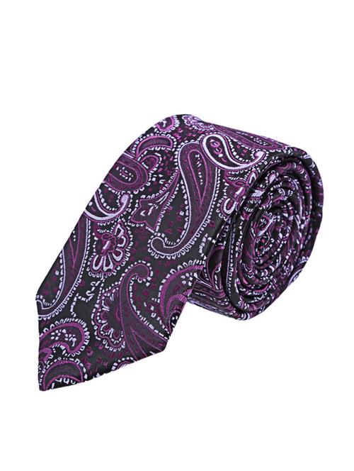 purple micro fiber tie - 12253079 - Very Small Image - 1