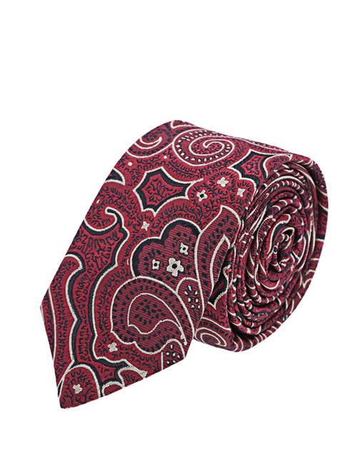 maroon micro fiber tie - 12253879 - Very Small Image - 1