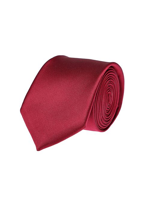 maroon micro fiber tie - 12253882 - Very Small Image - 1