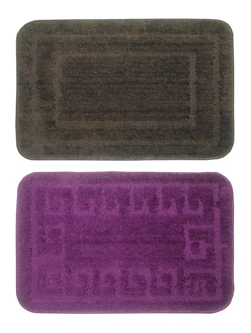 set of 2 micro fiber spa bath mat with rubber backing - 12254229 - Very Small Image - 1