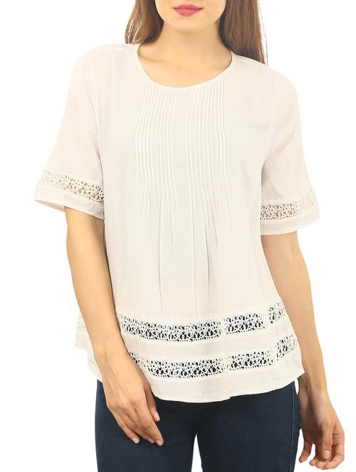 white cotton regular top - 12254582 - Very Small Image - 1