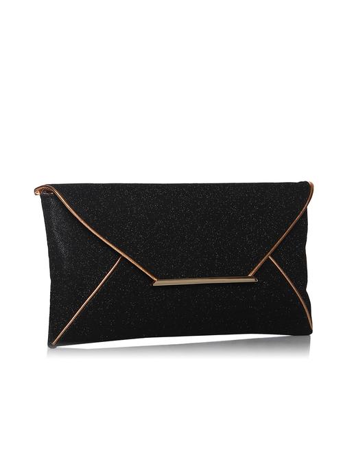 black leatherette clutch - 12257031 - Very Small Image - 1