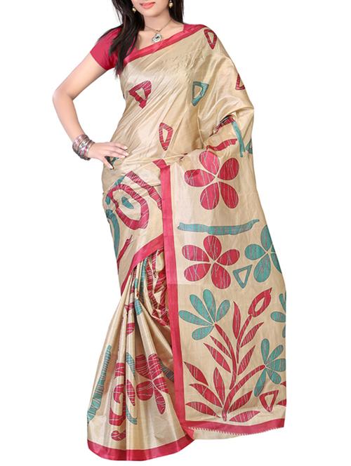 red silk saree - 12257806 - Very Small Image - 1