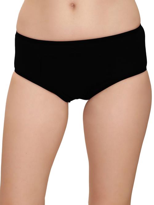 solid black cotton hipster panty - 12259117 - Very Small Image - 1