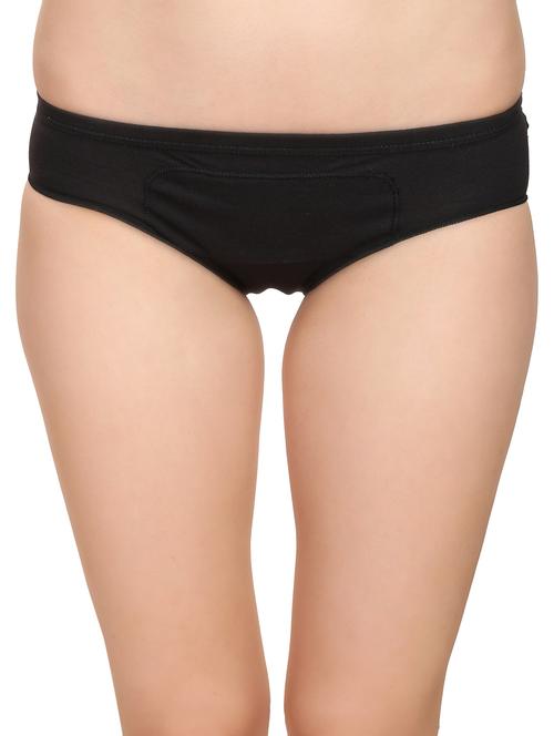solid black cotton hipster panty - 12259126 - Very Small Image - 1