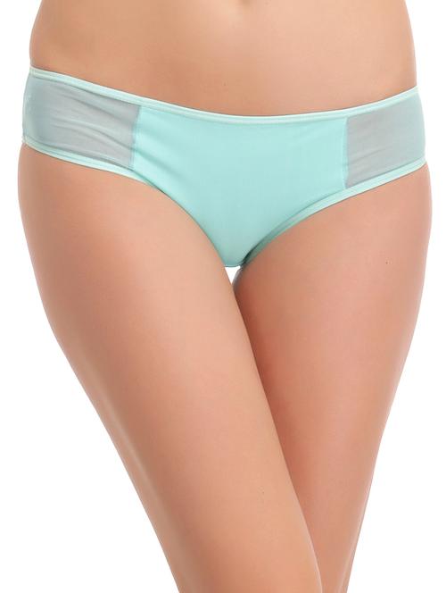 solid ice blue nylon panty - 12259194 - Very Small Image - 1