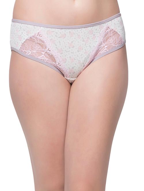 white floral nylon panty - 12259218 - Very Small Image - 1
