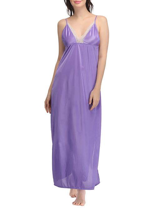 purple satin nighty - 12259521 - Very Small Image - 1