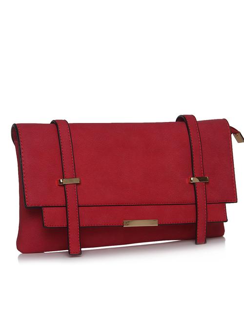 pink leatherette clutch - 12260103 - Very Small Image - 1