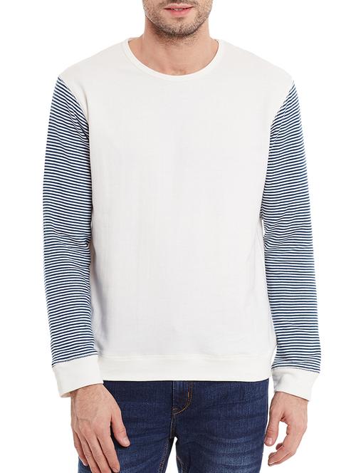 white fleece sweatshirt - 12261000 - Very Small Image - 1