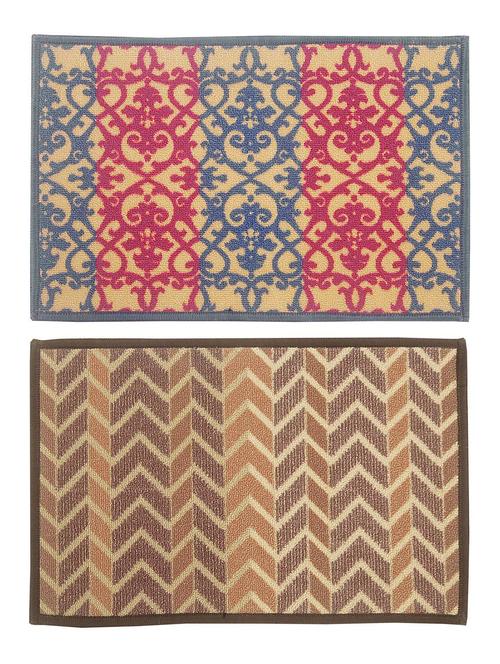 bianca set of 2 door mat with hd rubber backing - 12261332 - Very Small Image - 1