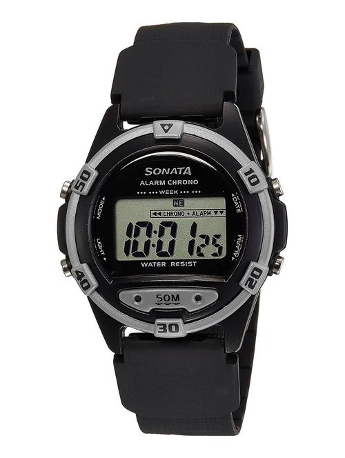 sonata digital grey dial men's watch - 77046pp03 - 12263855 - Very Small Image - 1