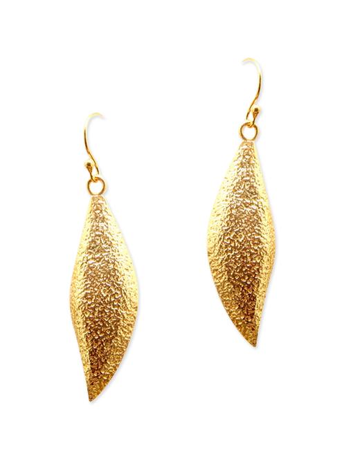 gold plated drop earring - 12264470 - Very Small Image - 1