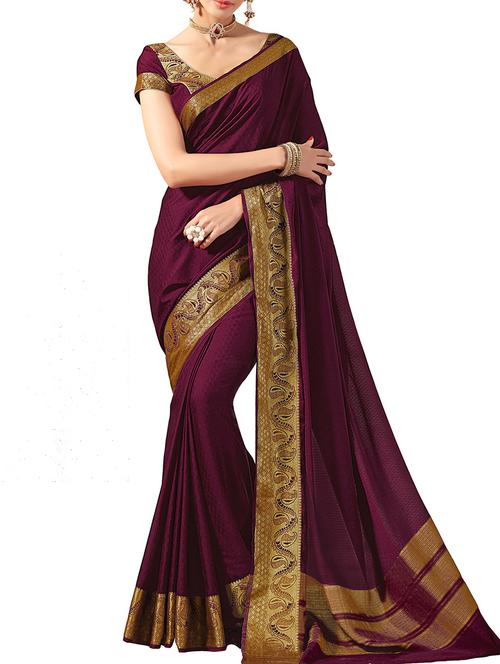 multi colored crepe saree with blouse - 12265487 - Very Small Image - 1