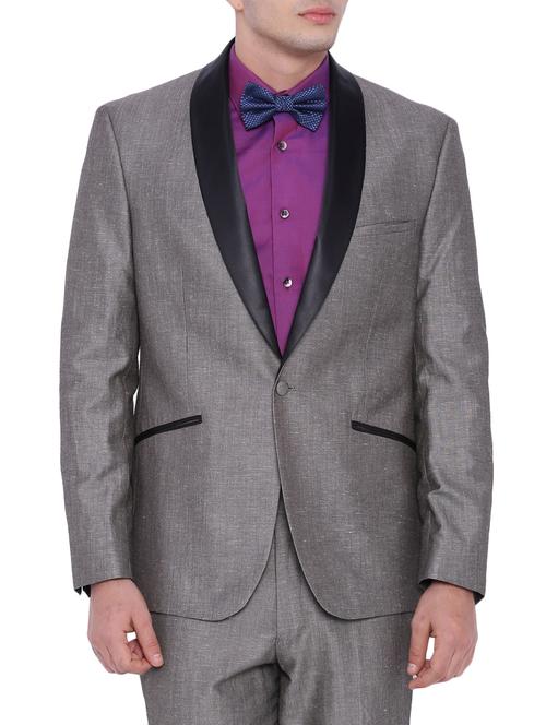 beige linen formal blazer - 12268474 - Very Small Image - 1