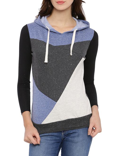 women's color block sweatshirt - 12269356 - Very Small Image - 1