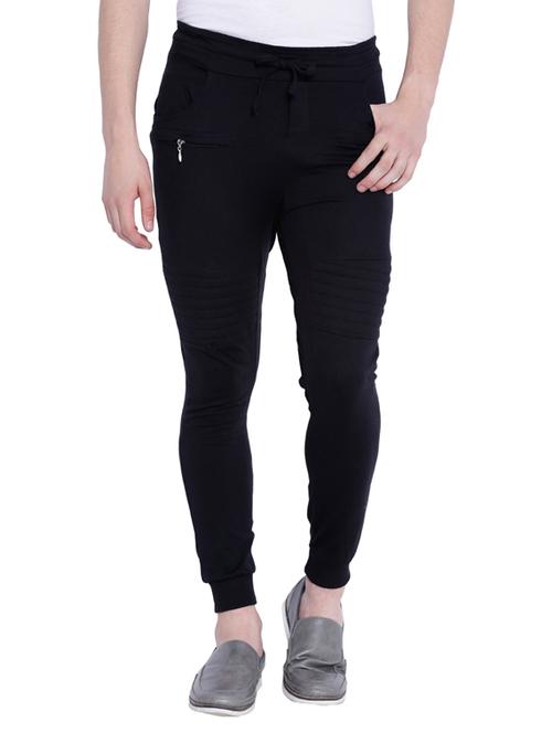 black cotton track pant - 12269378 - Very Small Image - 1