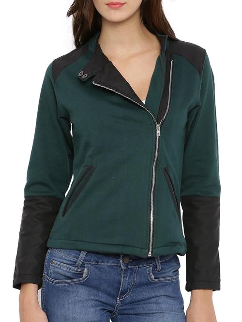 dark green cotton jacket - 12269384 - Very Small Image - 1