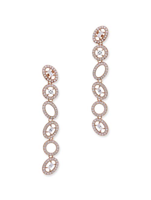 golden silver drop earrings - 12272394 - Very Small Image - 1